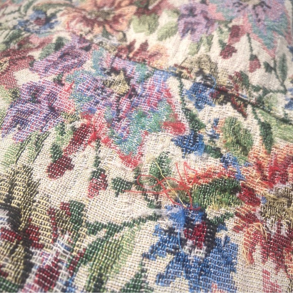 Free People floral tapestry moto style jacket size 2 - Picture 13 of 15